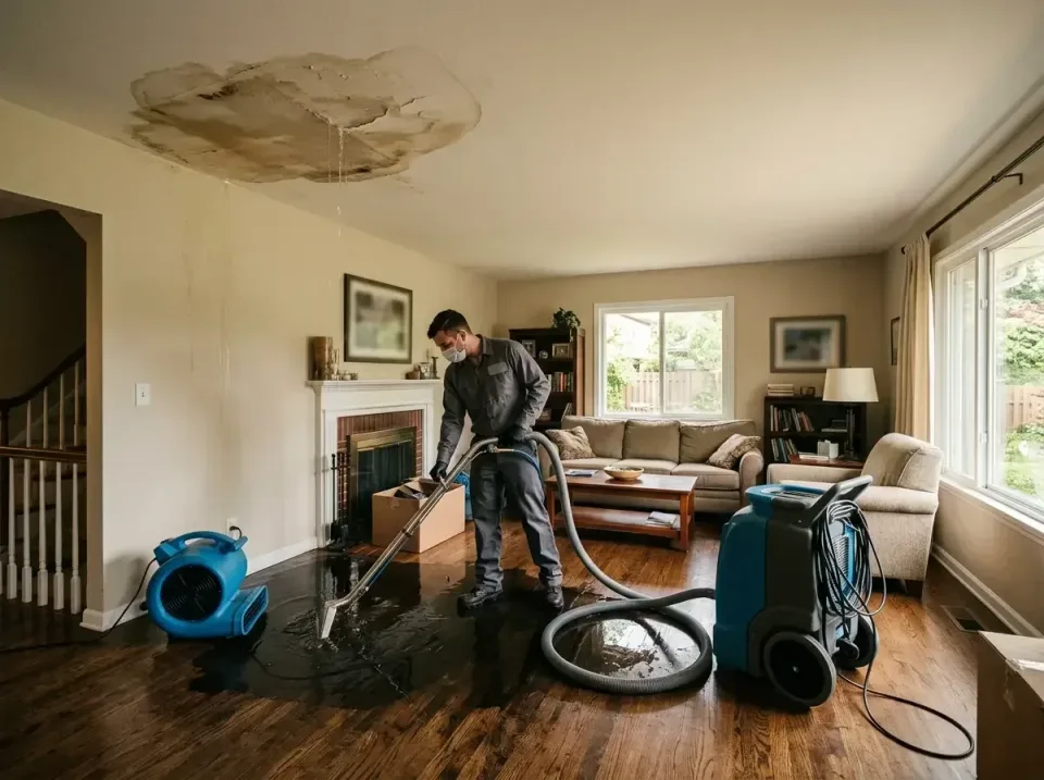 attic-pipe-burst-ceiling-drip-008 — frequently asked questions, Water Damage Restoration & Carpet Care in Gibraltar, MI